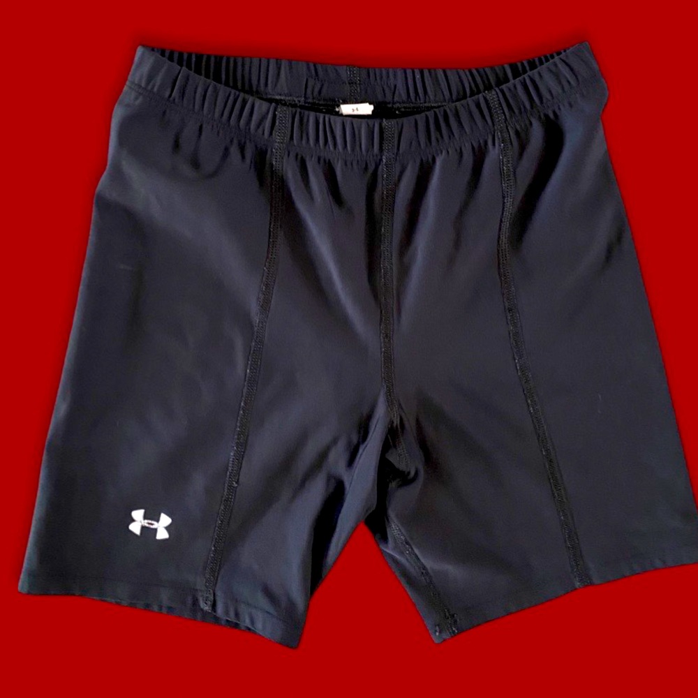 Under Armor Black Athletic Shorts-Adult Small- Used in great condition